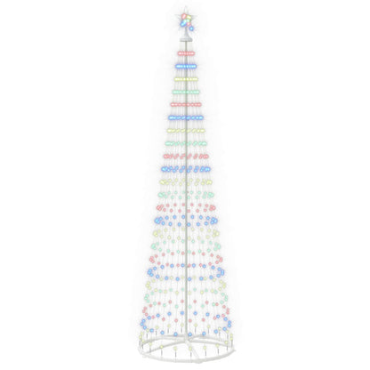 LED Cone Christmas Tree 250 cm 470 LEDs Multicolour Steel White