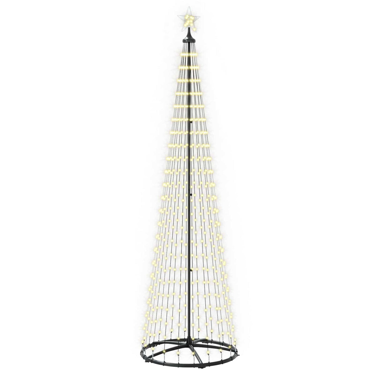 LED Cone Christmas Tree 250 cm 470 LEDs Warm White Steel White
