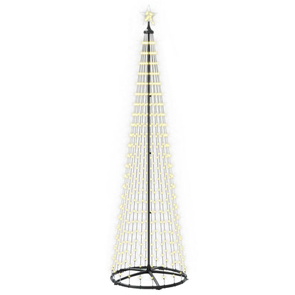 LED Cone Christmas Tree 250 cm 470 LEDs Warm White Steel White