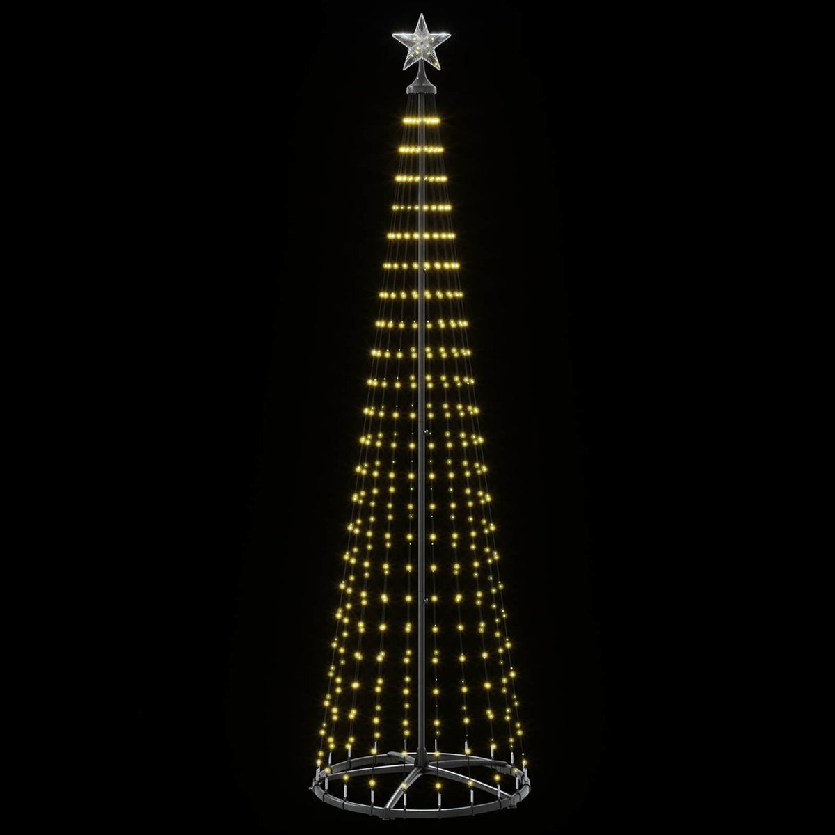 LED Cone Christmas Tree 250 cm 470 LEDs Warm White Steel White
