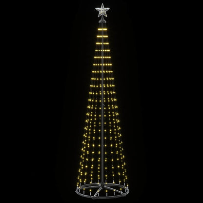 LED Cone Christmas Tree 250 cm 470 LEDs Warm White Steel White