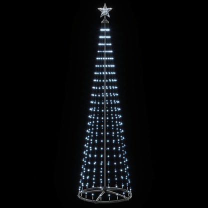 LED Cone Christmas Tree 250 cm 470 LEDs Cold White Steel White