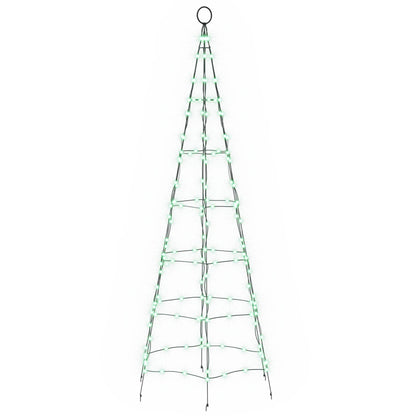 LED Christmas Tree 180 cm 168 LEDs Multicolour iron Black