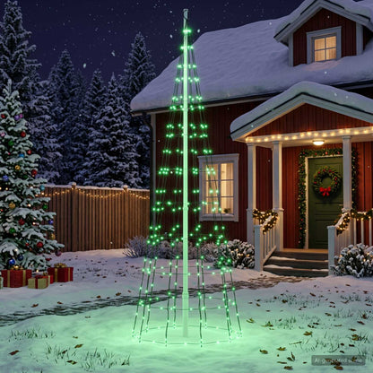 LED Christmas Tree 300 cm 390 LEDs Multicolour iron Black