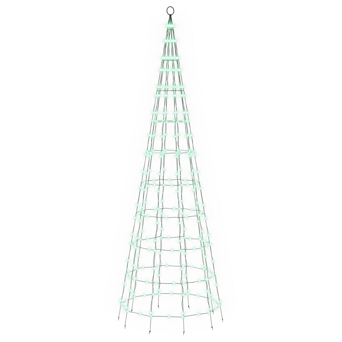LED Christmas Tree 300 cm 390 LEDs Multicolour iron Black