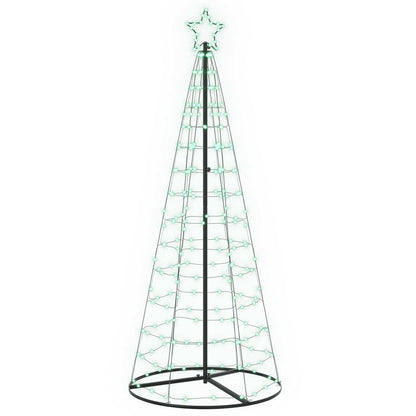LED Christmas Tree 180 cm 168 LEDs RGB Steel RGB