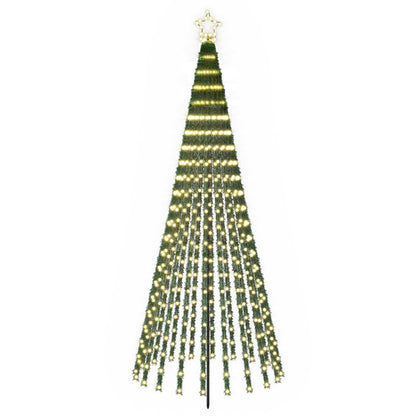 LED Christmas Tree 250 cm 475 LEDs Warm White Steel Black