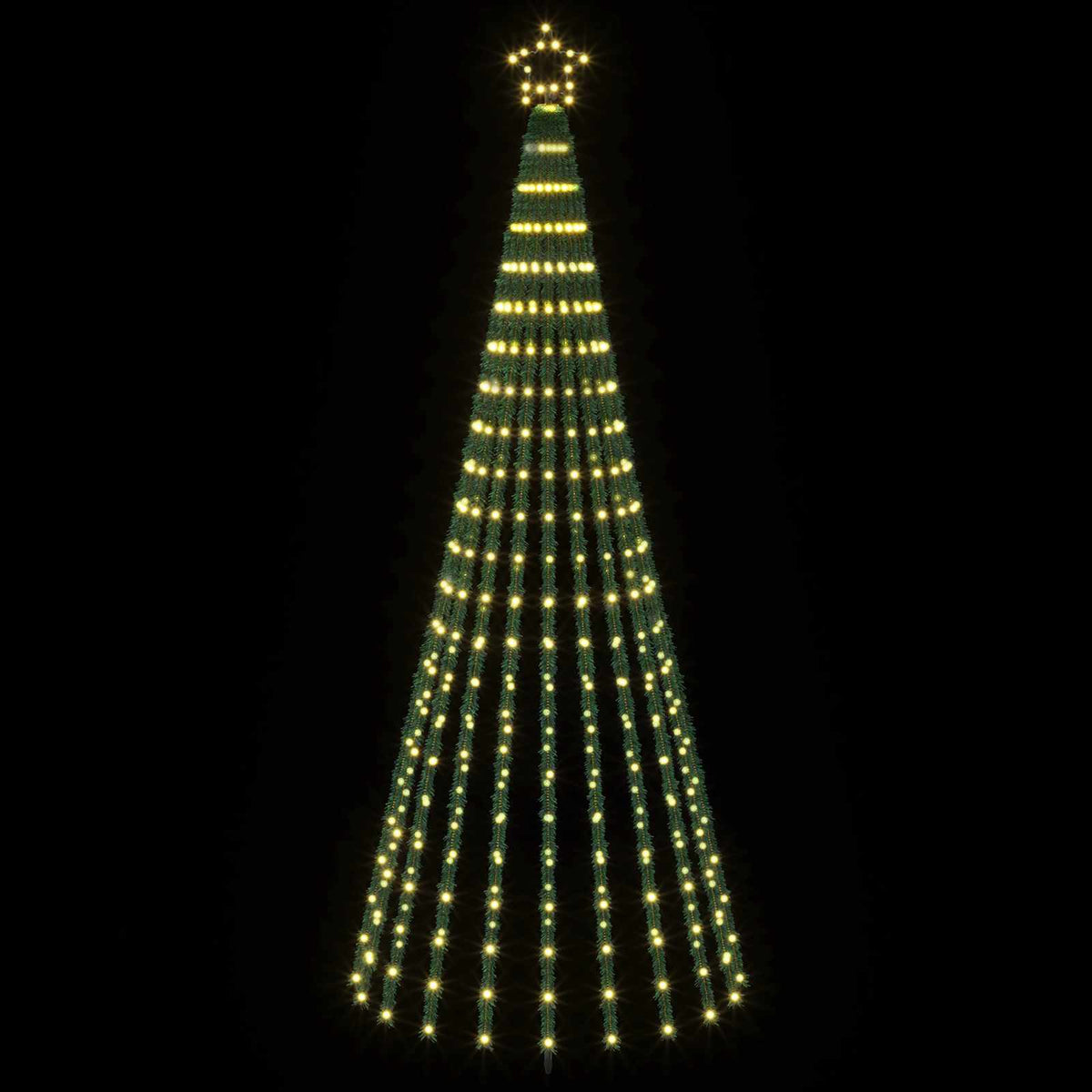 LED Christmas Tree 250 cm 475 LEDs Warm White Steel Black