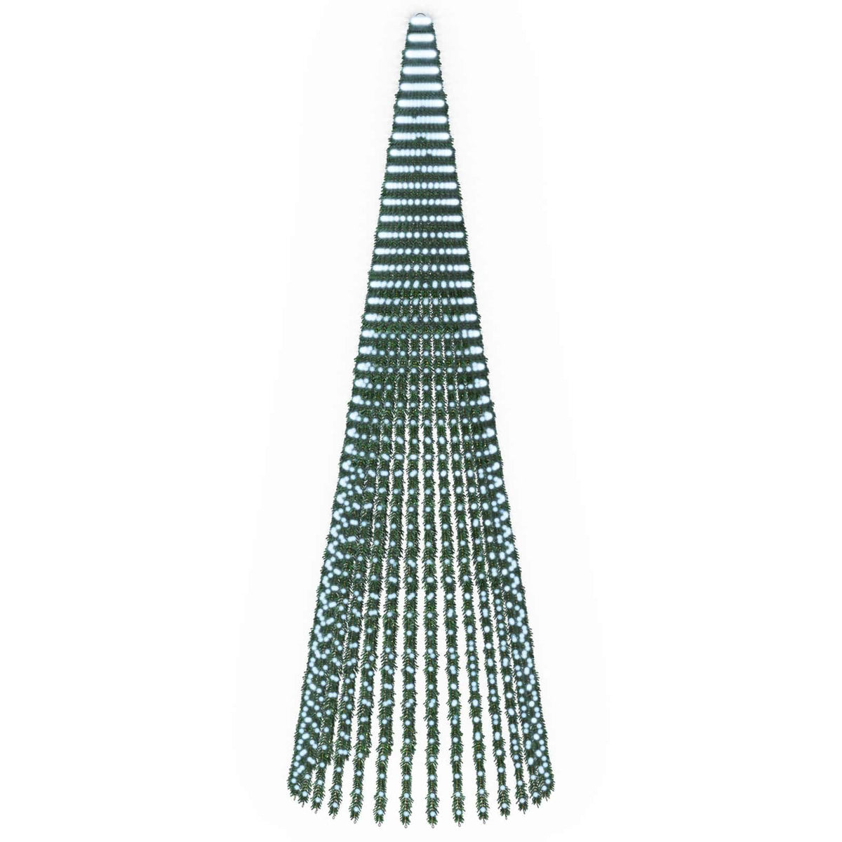 LED Christmas Tree 470 cm 1504 LEDs Cold White Steel Green