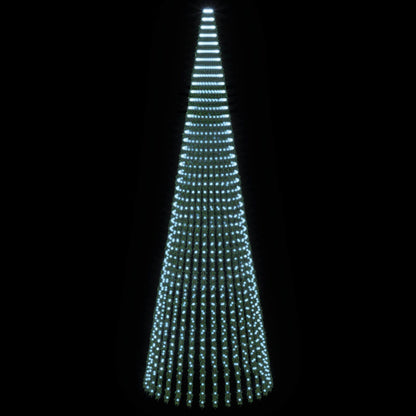 LED Christmas Tree 470 cm 1504 LEDs Cold White Steel Green