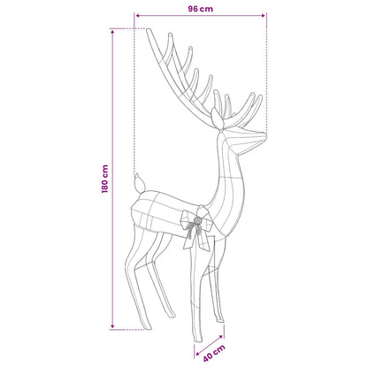 3D Christmas Reindeer LOVIISA 250 LEDs Warm White