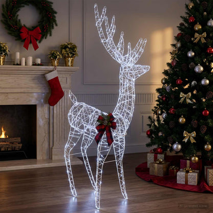 3D Christmas Reindeer LOVIISA 560 LEDs Cold White