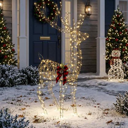 3D Christmas Reindeer LOVIISA 560 LEDs Warm White