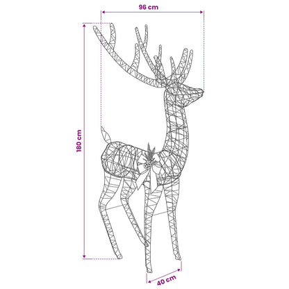 3D Christmas Reindeer LOVIISA 560 LEDs Warm White