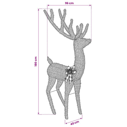 3D Christmas Reindeer LOVIISA 250 LEDs Warm White