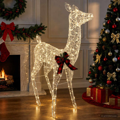 3D Christmas Reindeer LOVIISA 200 LEDs Warm White