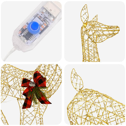 3D Christmas Reindeer LOVIISA 200 LEDs Warm White