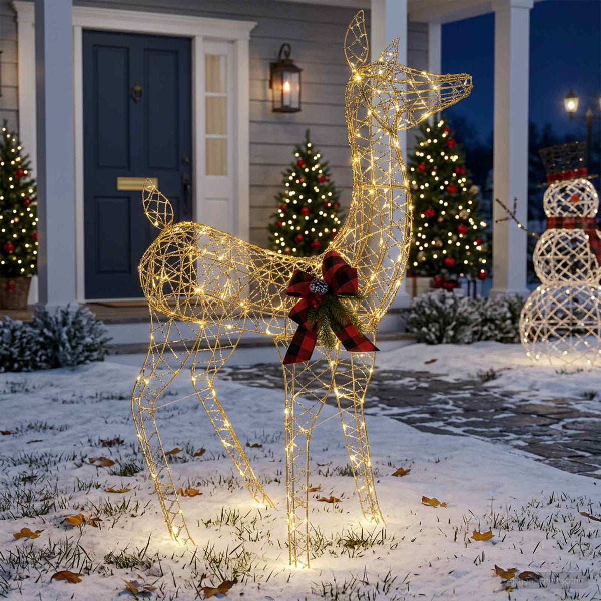 3D Christmas Reindeer LOVIISA 200 LEDs Warm White