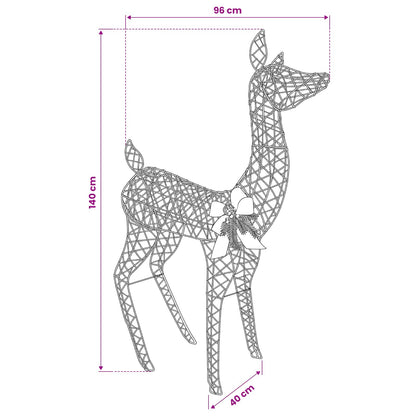 3D Christmas Reindeer LOVIISA 200 LEDs Warm White