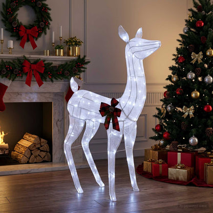3D Christmas Reindeer LOVIISA 200 LEDs Cold White