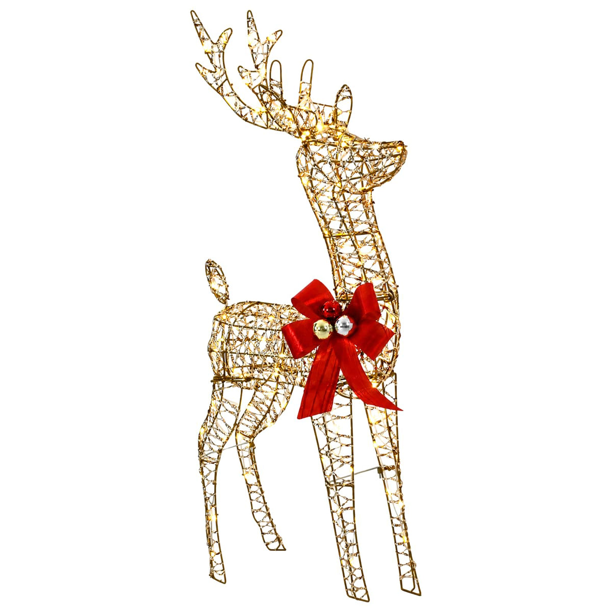 Reindeer Family Christmas Decoration 3 pcs 200 LEDs Warm White