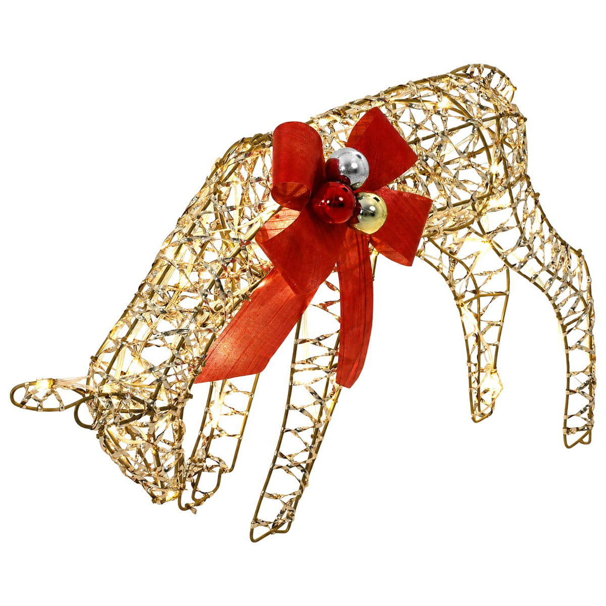 Reindeer Family Christmas Decoration 3 pcs 200 LEDs Warm White