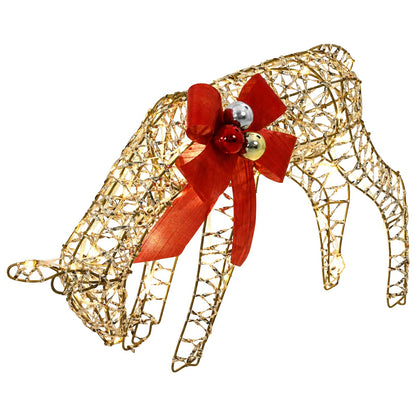 Reindeer Family Christmas Decoration 3 pcs 200 LEDs Warm White