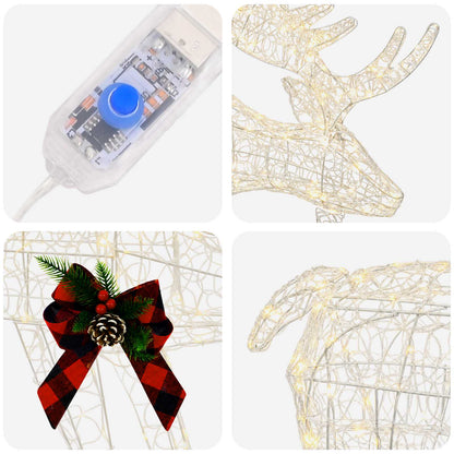 Moose Christmas Decoration 170 LEDs Warm White
