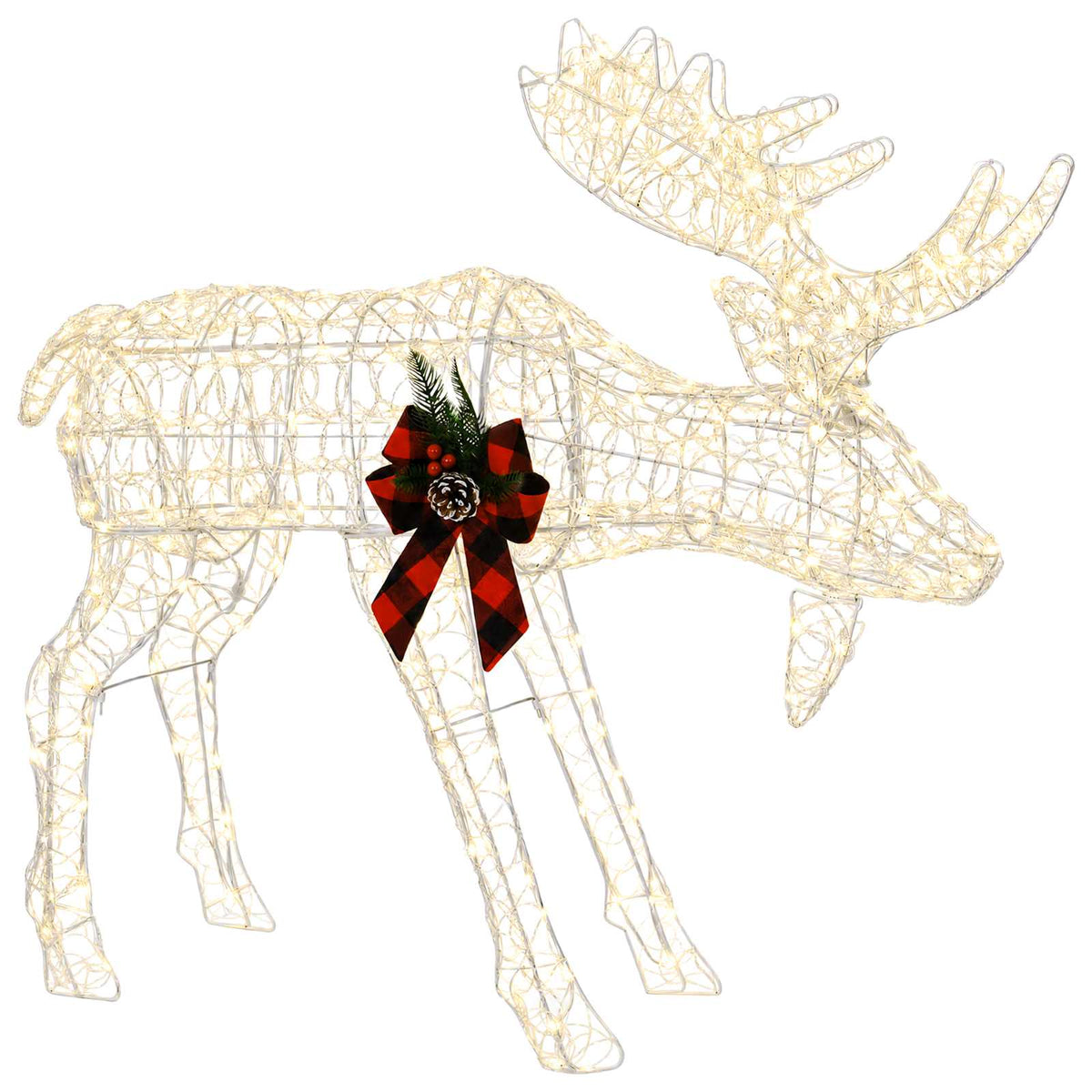 Moose Christmas Decoration 170 LEDs Warm White