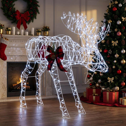 Moose Christmas Decoration 340 LEDs Cold White