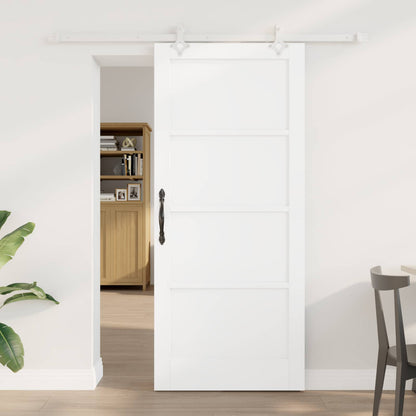 Sliding Door 86 x 198.5 cm Engineered Wood White