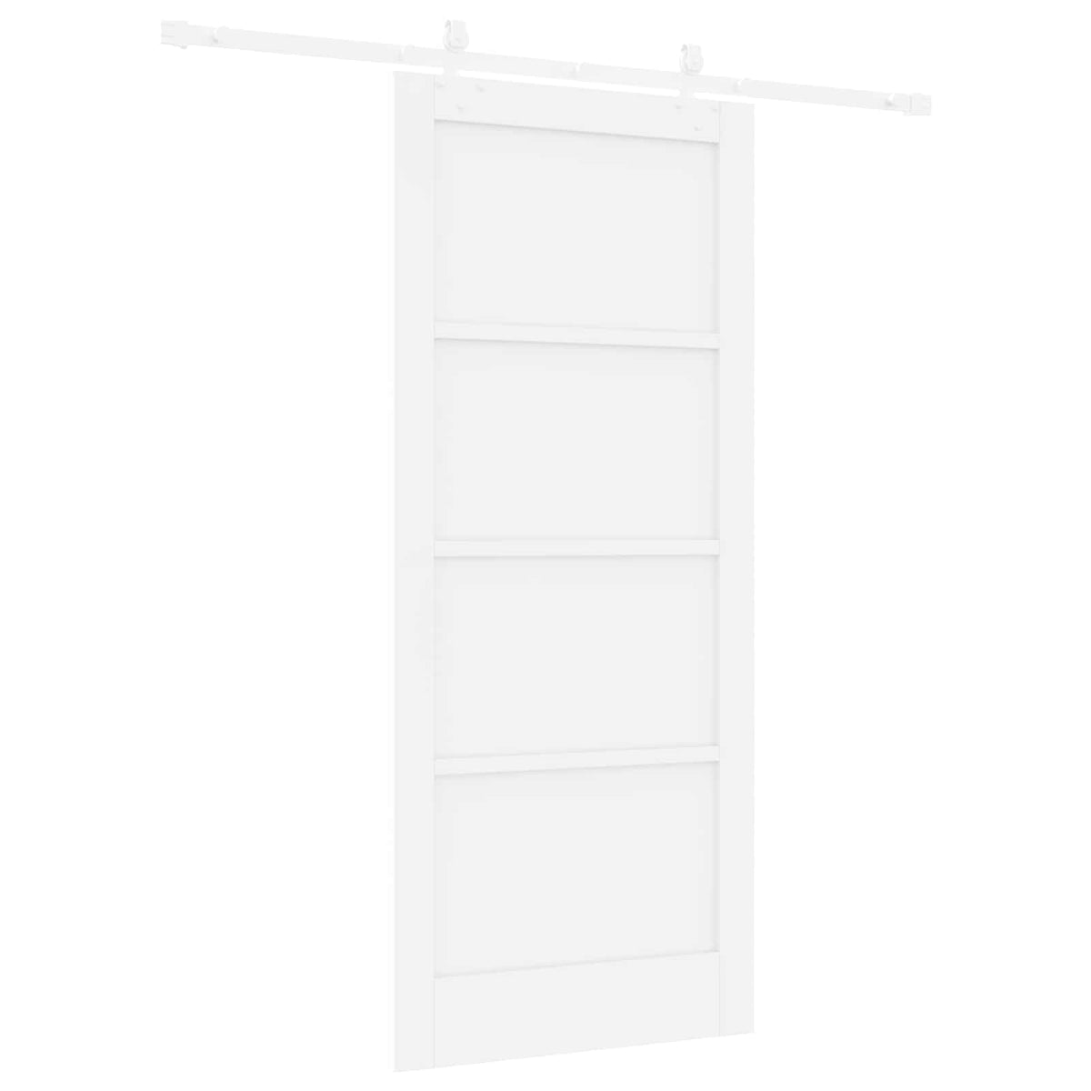 Sliding Door 86 x 198.5 cm Engineered Wood White