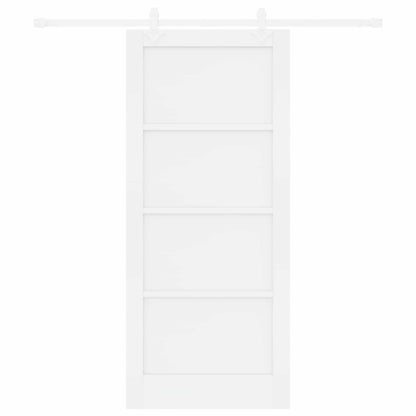 Sliding Door 86 x 198.5 cm Engineered Wood White