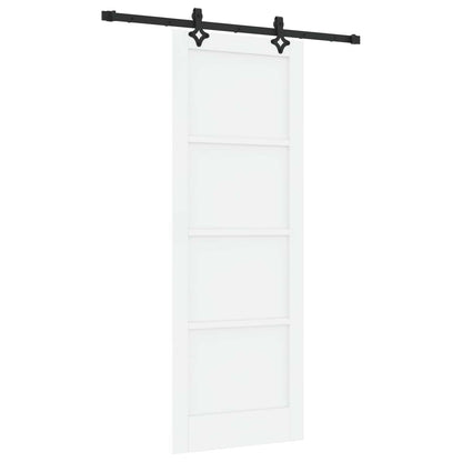 Sliding Door ORKDAL 78 x 211 cm Engineered Wood White and Black