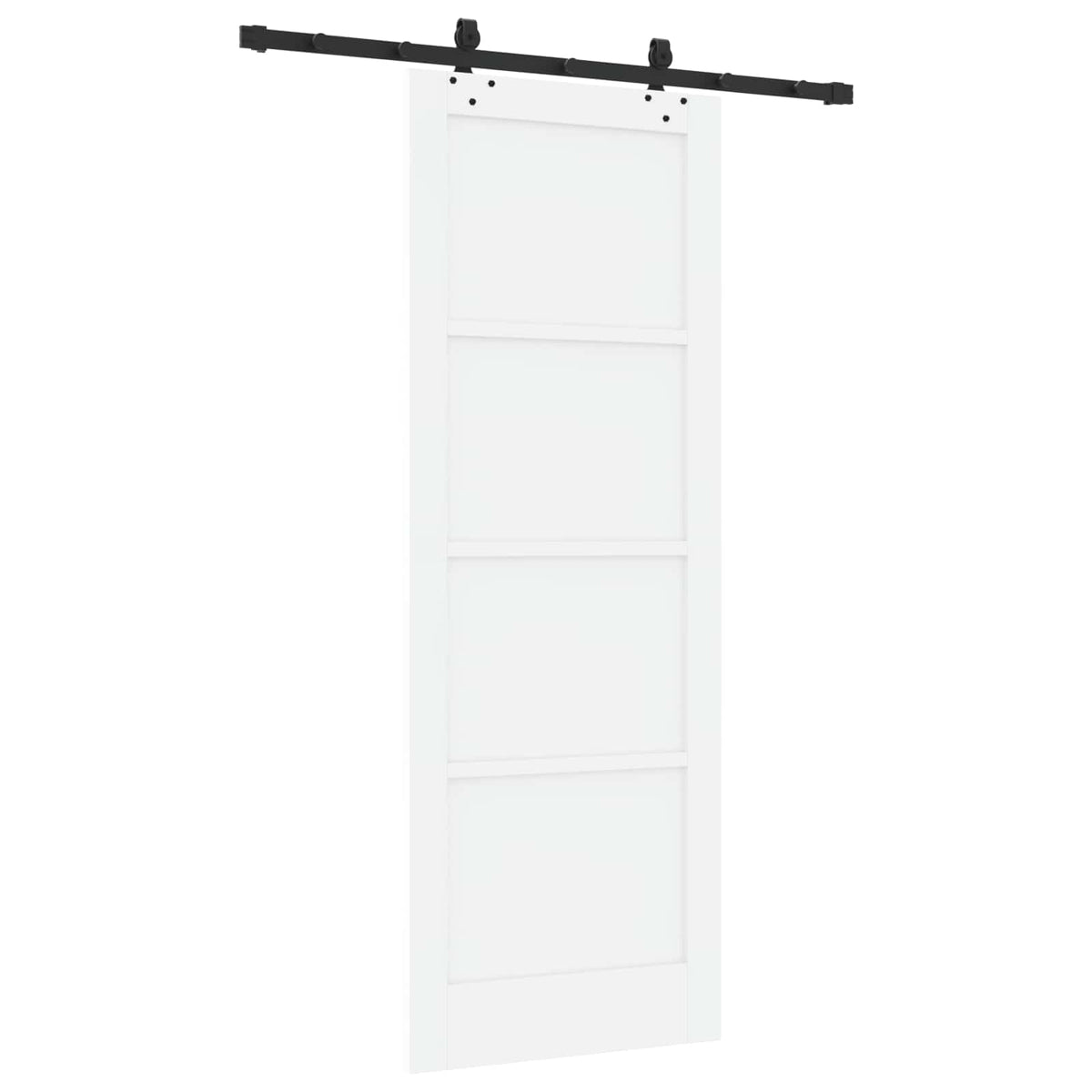 Sliding Door ORKDAL 78 x 211 cm Engineered Wood White and Black
