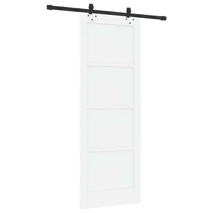 Sliding Door ORKDAL 78 x 211 cm Engineered Wood White and Black