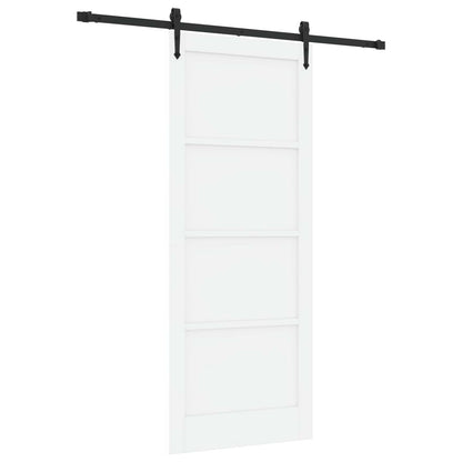 Sliding Door ORKDAL 86 x 211 cm Engineered Wood White and Black