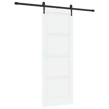 Sliding Door ORKDAL 78 x 211 cm Engineered Wood White and Black
