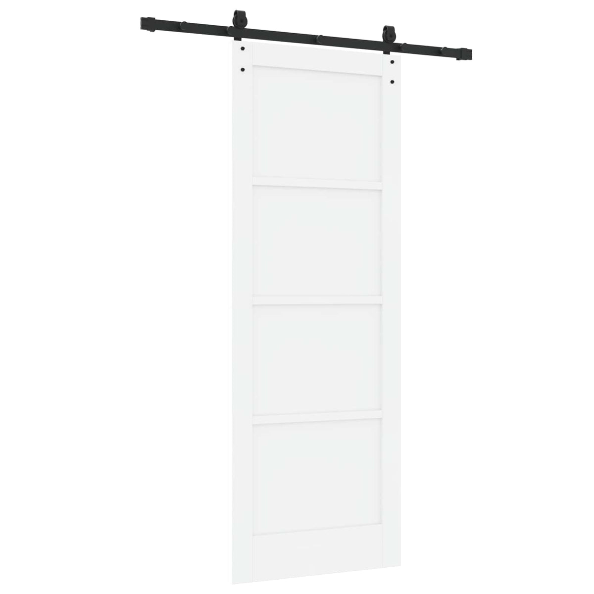 Sliding Door ORKDAL 78 x 211 cm Engineered Wood White and Black