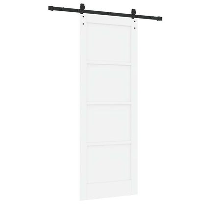 Sliding Door ORKDAL 78 x 211 cm Engineered Wood White and Black