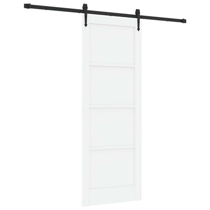Sliding Door ORKDAL 78 x 211 cm Engineered Wood White and Black