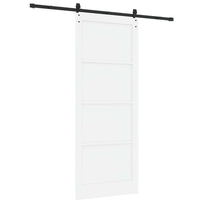 Sliding Door ORKDAL 93 x 232 cm Engineered Wood White and Black