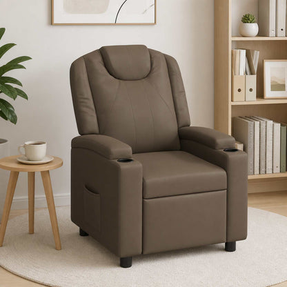 Recliner Chair Grey 75 x 95 x 106 cm Fabric