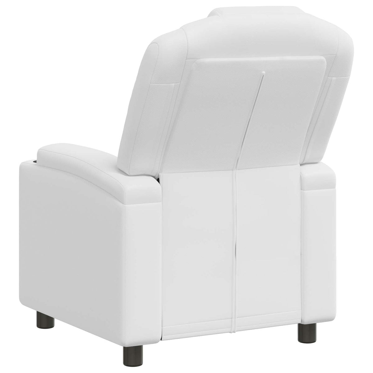 Recliner Chair White 75 x 95 x 106 cm Fabric