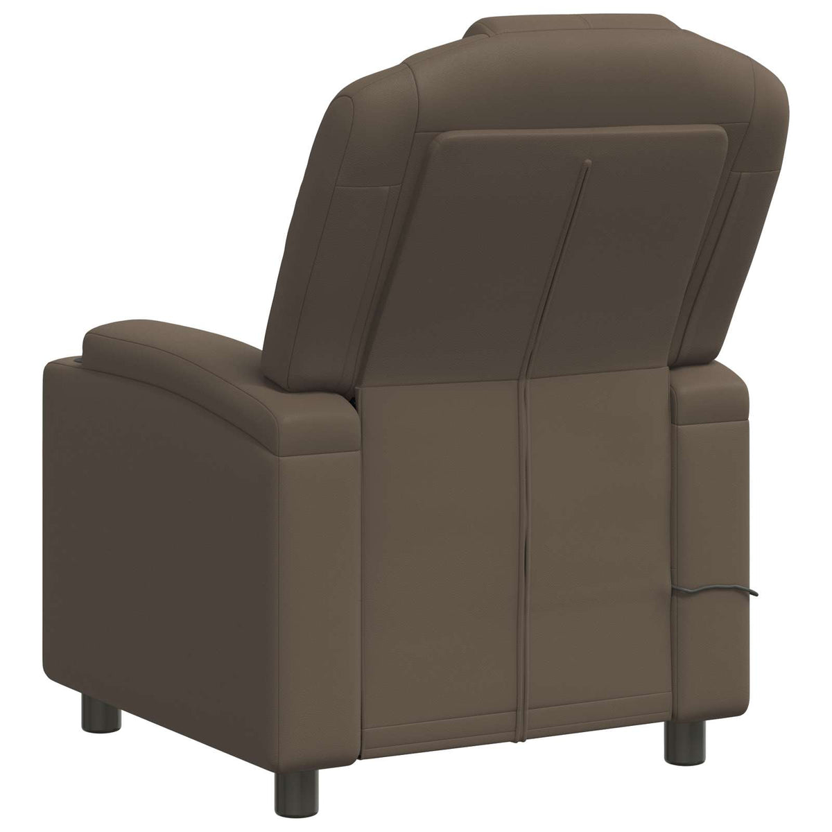 Recliner Massage Chair Grey 75 x 95 x 106 cm Fabric