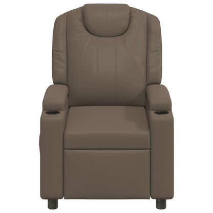 Recliner Massage Chair Grey 75 x 95 x 106 cm Fabric