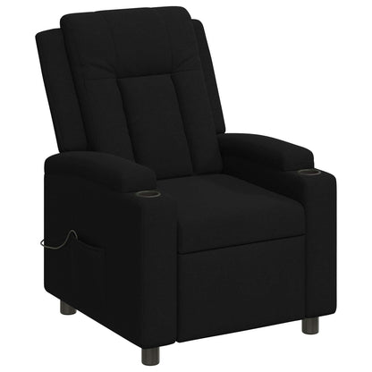 Recliner Massage Chair Black 75 x 95 x 100 cm Fabric