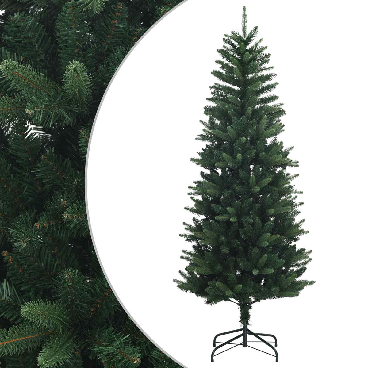Artificial Hinged Christmas Tree 210 cm PVC Green