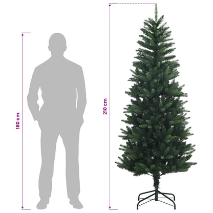 Artificial Hinged Christmas Tree 210 cm PVC Green