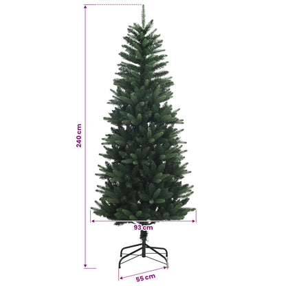 Artificial Hinged Christmas Tree 240 cm PE and PVC Green